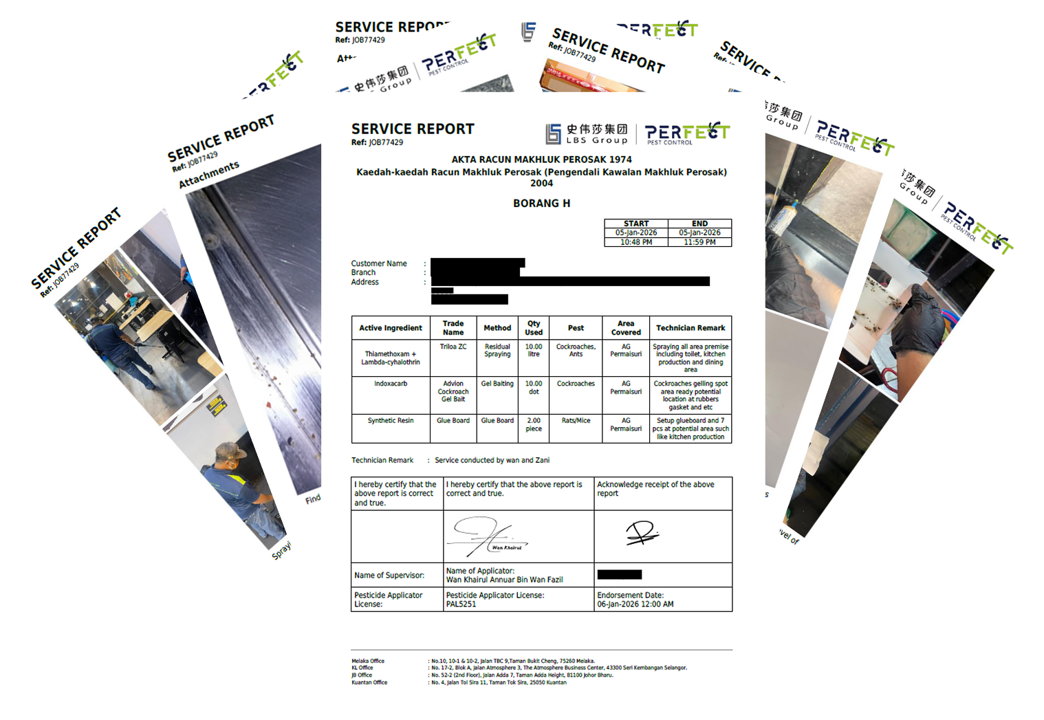 Clear digital service reports